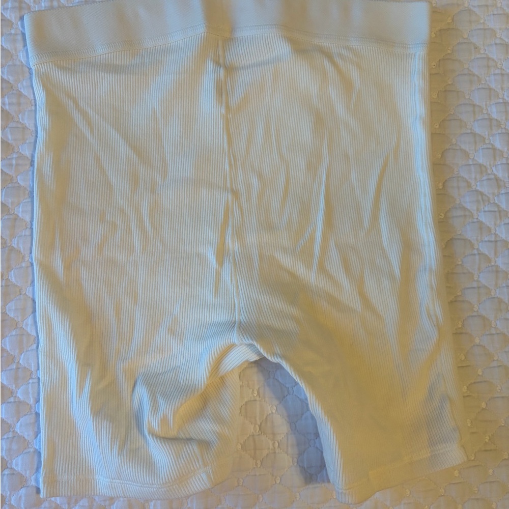 SKIMS Cream Cotton Ribbed Boxer - Picture 4 of 4